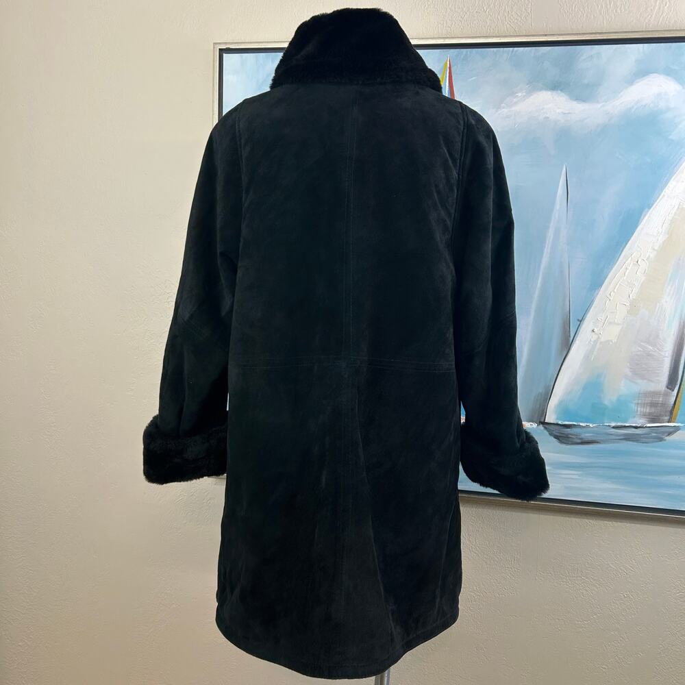 Vintage Robert Arnold Pig Suede Leather - black Knee length coat
Size med - Picture 6 of 10